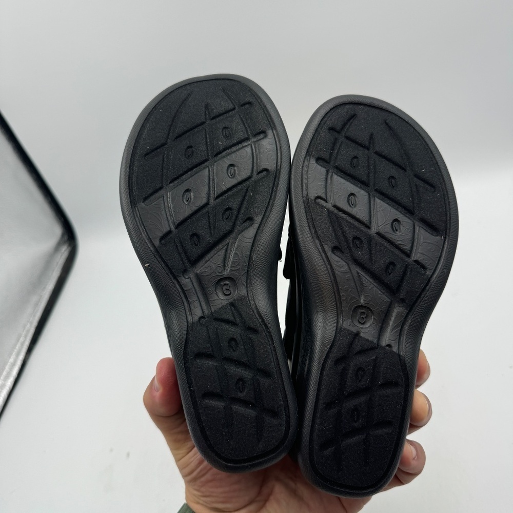 NEW Bzees Black LifeStride Smile Wedge Sandal US Size 6.5 - Picture 7 of 7